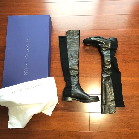 Stuart Weitzman Shoes - Stuart Weitzman 5050 leather over the knee boots